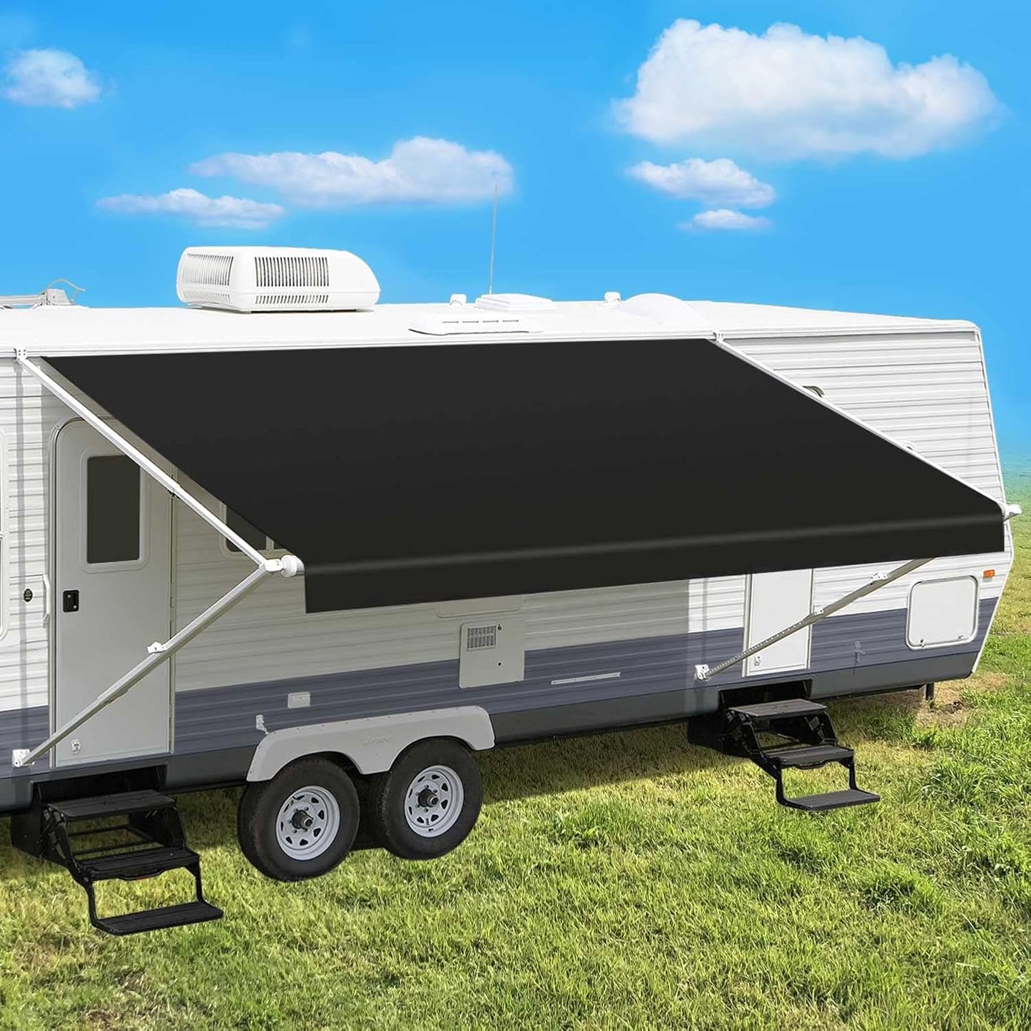 Leaveshade RV Awning Fabric Replacement for 15ft Awnings