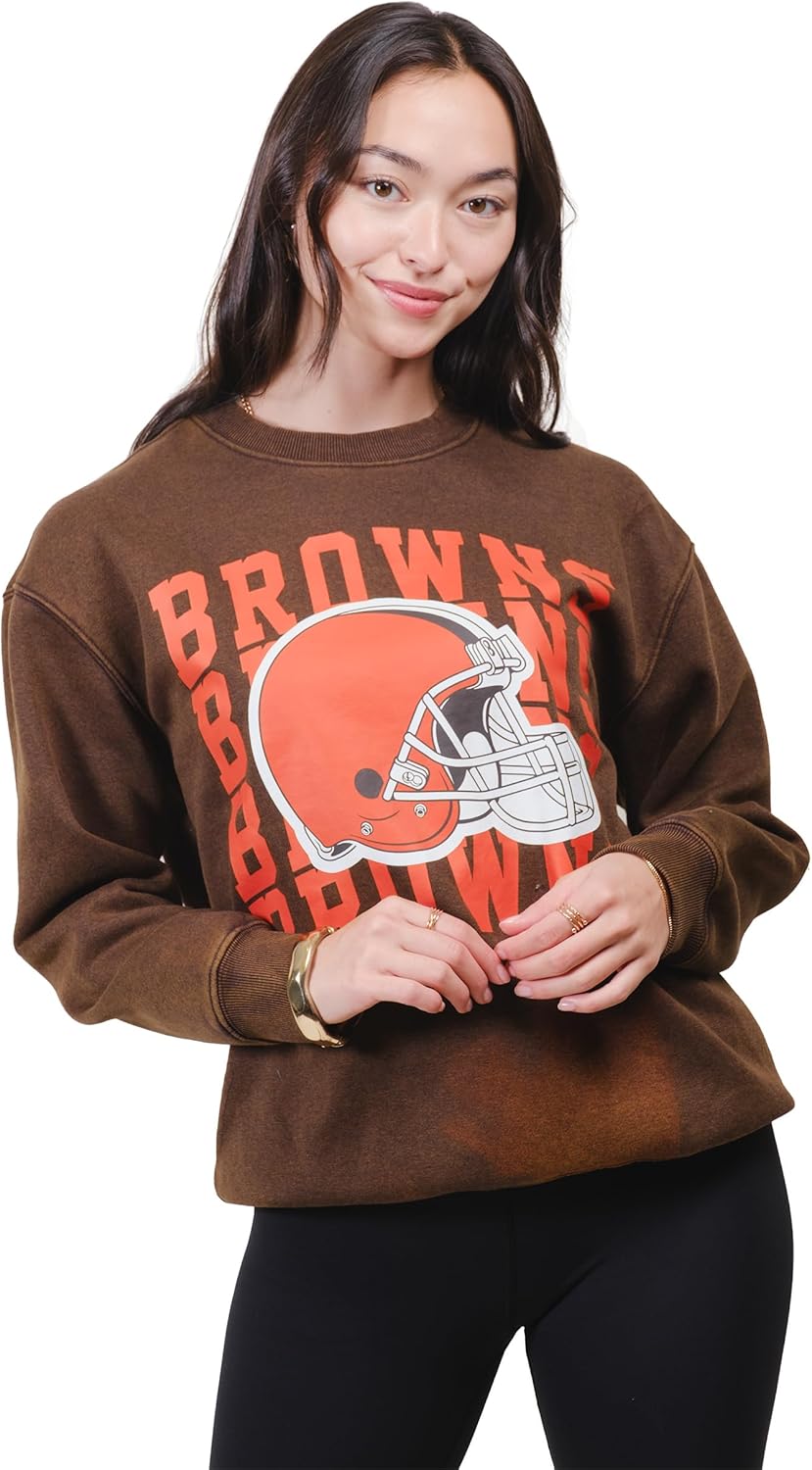 Ultra Game Women's NFL Official Cozy Sweatshirt for Fans