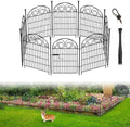 Tall Garden Fence Animal Barrier with Gate - Stable 17.5 ft Yard Fence