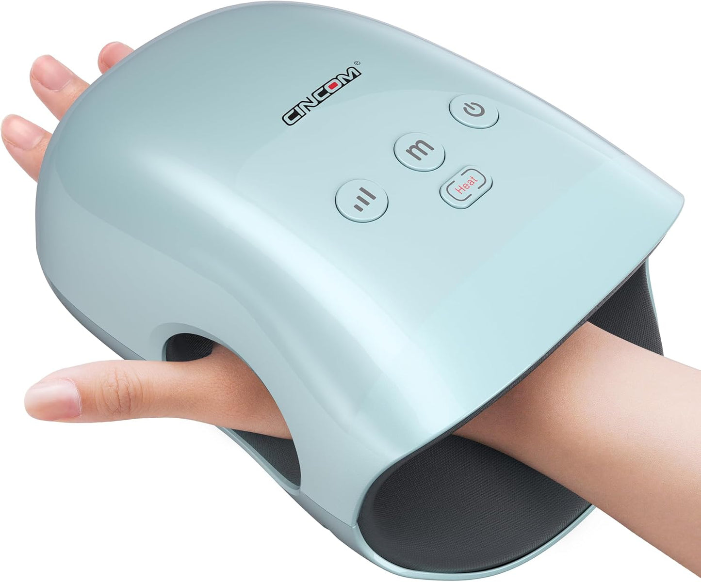 CINCOM Hand Massager with Heat and Compression for Relief