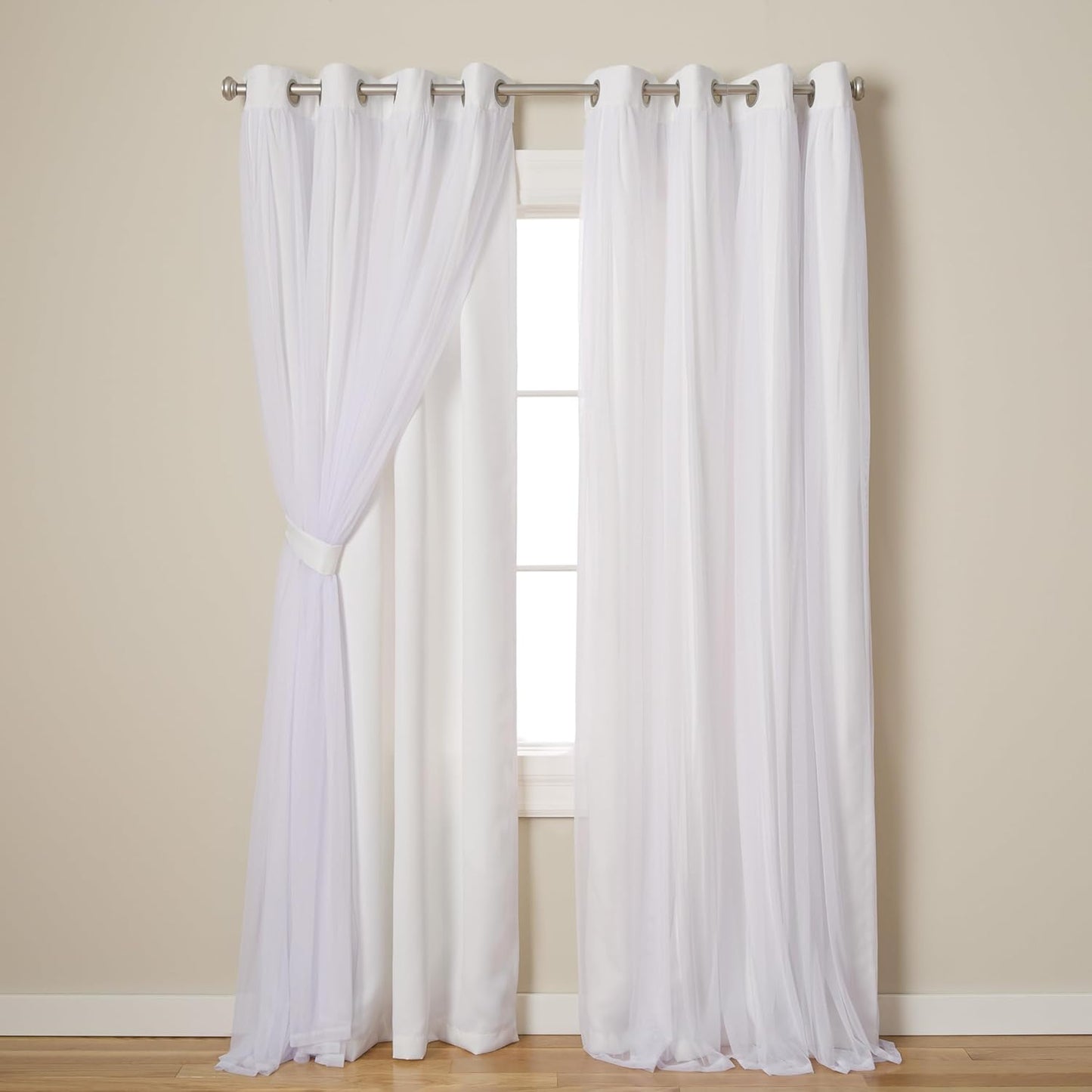 Talia Double Layer Indoor Curtains for Elegant Home Decor