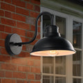 Outdoor Gooseneck Barn Light Fixture 8 in Matte Black - Farmhouse Wall