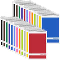 24 Pack Steno Pads 6x9 Spiral Notebooks - Color-Coded 60-Sheet Pads