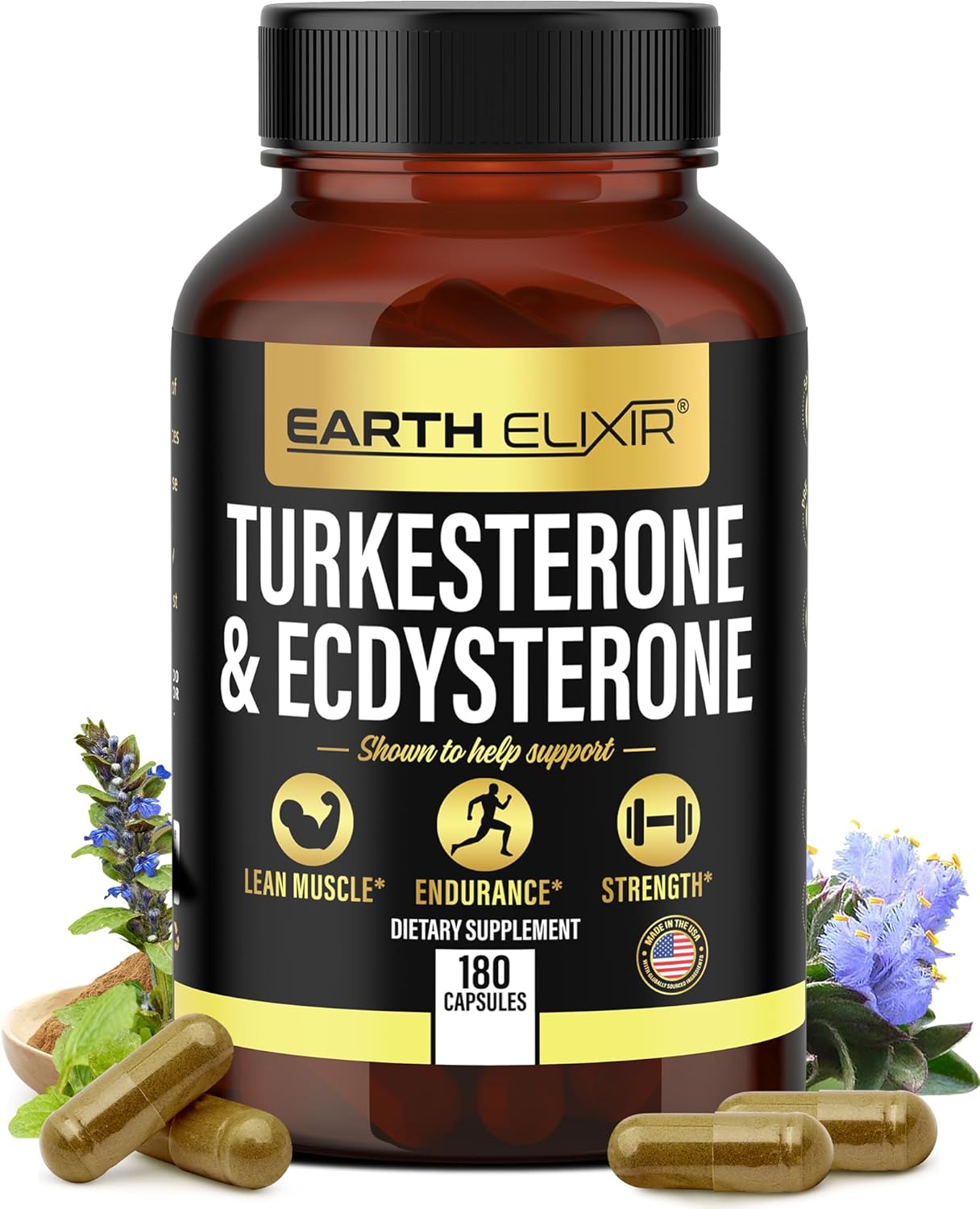 Turkesterone & Ecdysterone Natural Testosterone Support for Strength