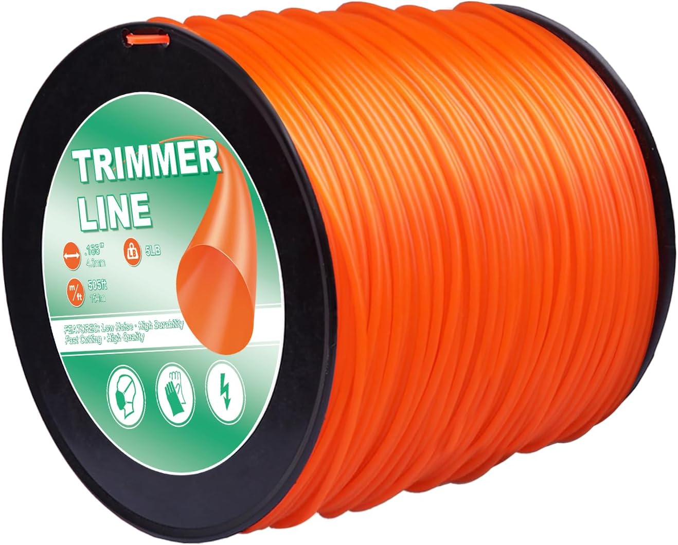 155 Trimmer Line Heavy Duty Commercial Grade Round 0.155 Inch