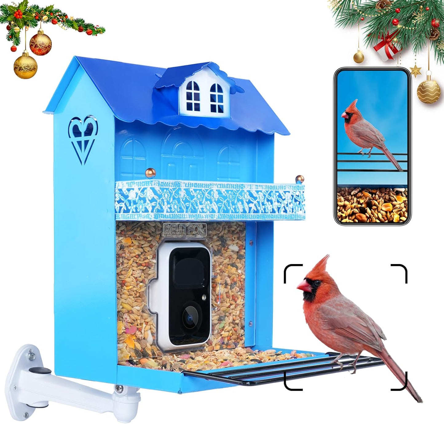 Smart Bird Feeder with Camera - Capture Birds Easily!