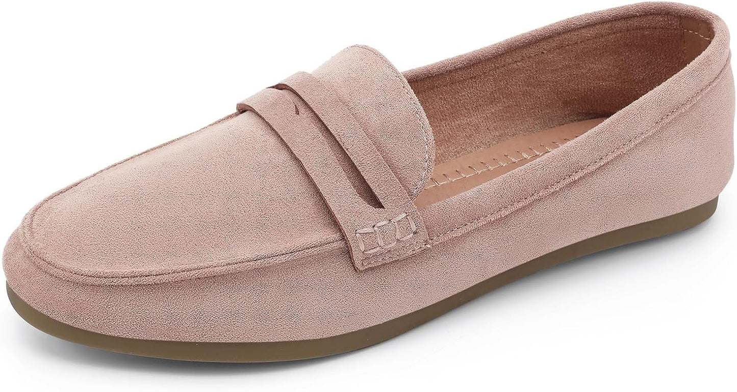UBFEN Womens Penny Loafers Comfortable Lightweight Walking Flats