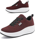 Platform Sneakers for Women Walking All Day - Slip Resistant 2in Wedge