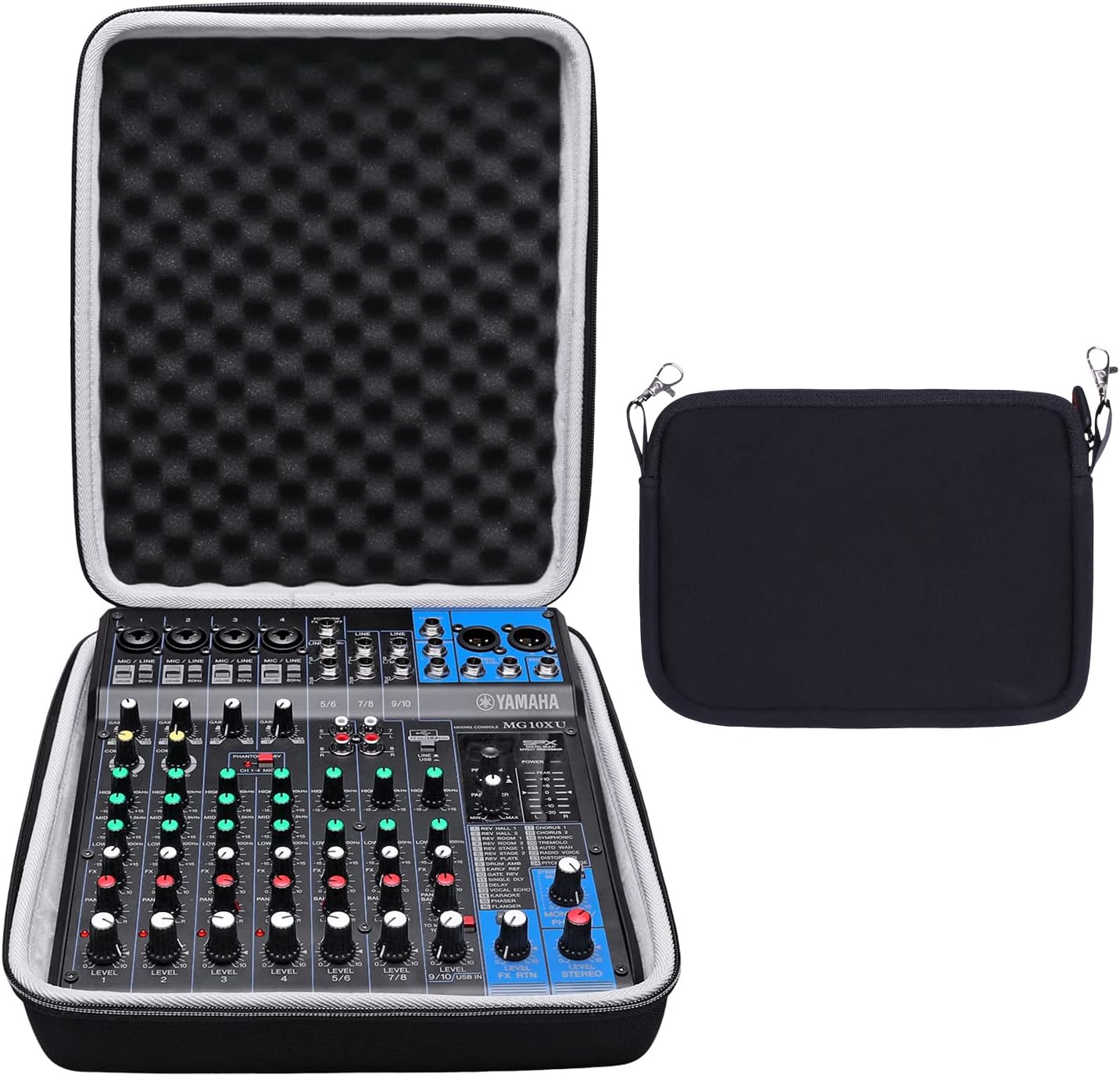 XANAD Hard Case for YAMAHA MG10XU Mixer - Perfect Travel Bag