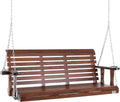 VEVOR Wood Porch Swing 5.5FT with Heavy Duty Load Capacity