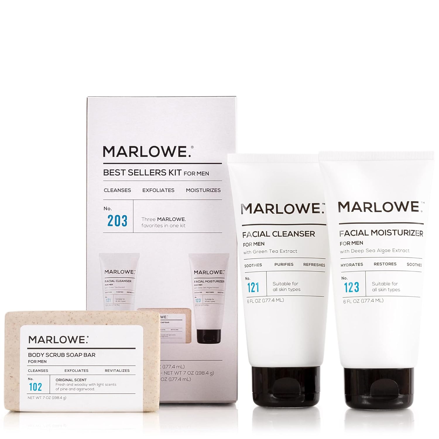 Marlowe Best Sellers Kit No. 203 for Men - Clean & Refresh