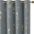 BUHUA Gray Room Darkening Curtains - Insulated Blackout Drapes