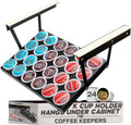 Under Cabinet K Cup Holder 24 Pods - Space-Saving Kcup Organizer