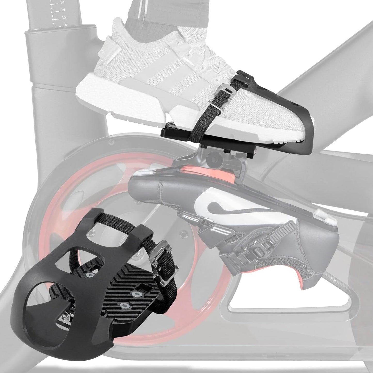 CyclingDeal Toe Cages for Peloton Bike - Dual Function Pedals
