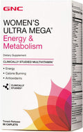 GNC Womens Ultra Mega Energy and Metabolism Multivitamin for Women
