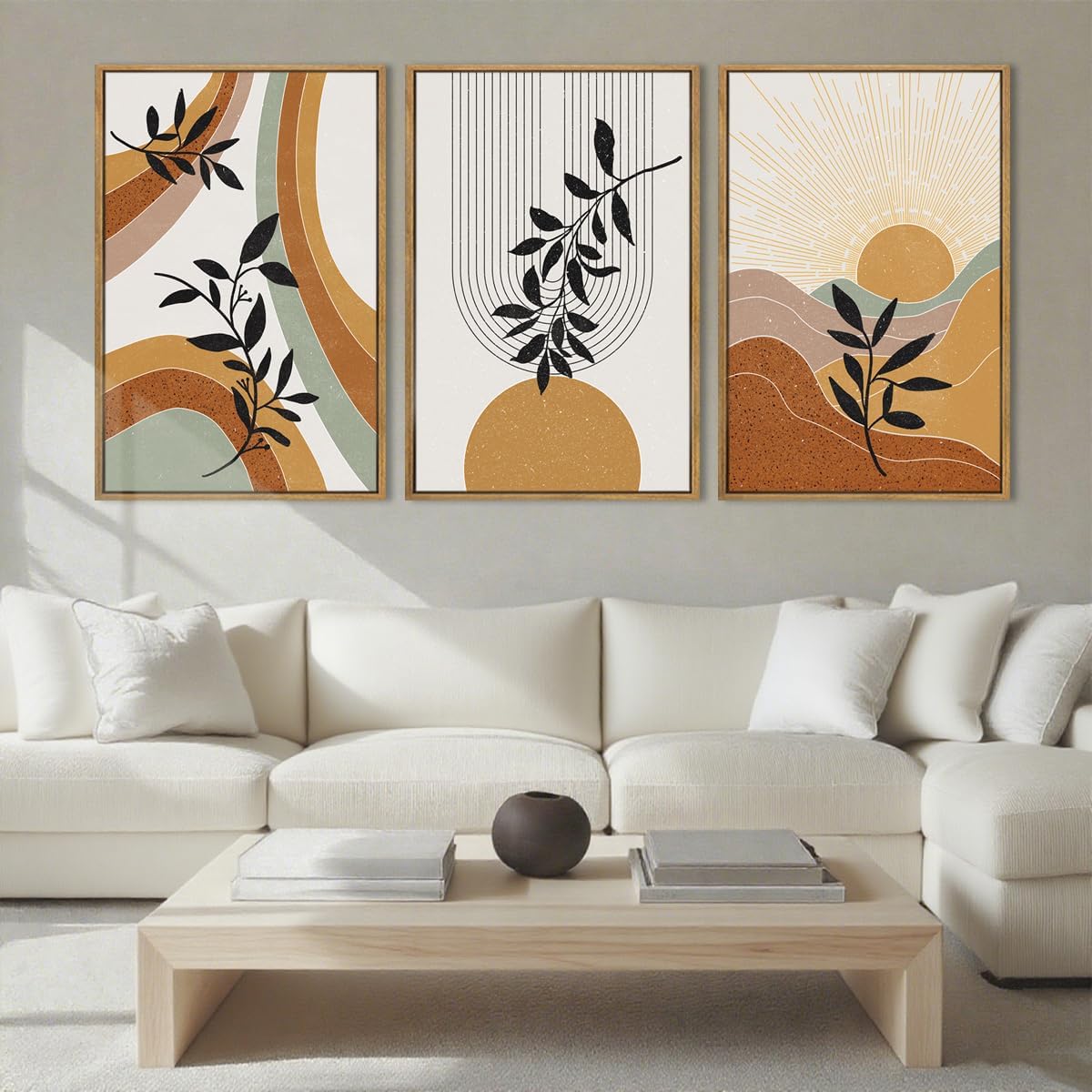 BINCUE Extra Large Boho Wall Art for Living Room and Office