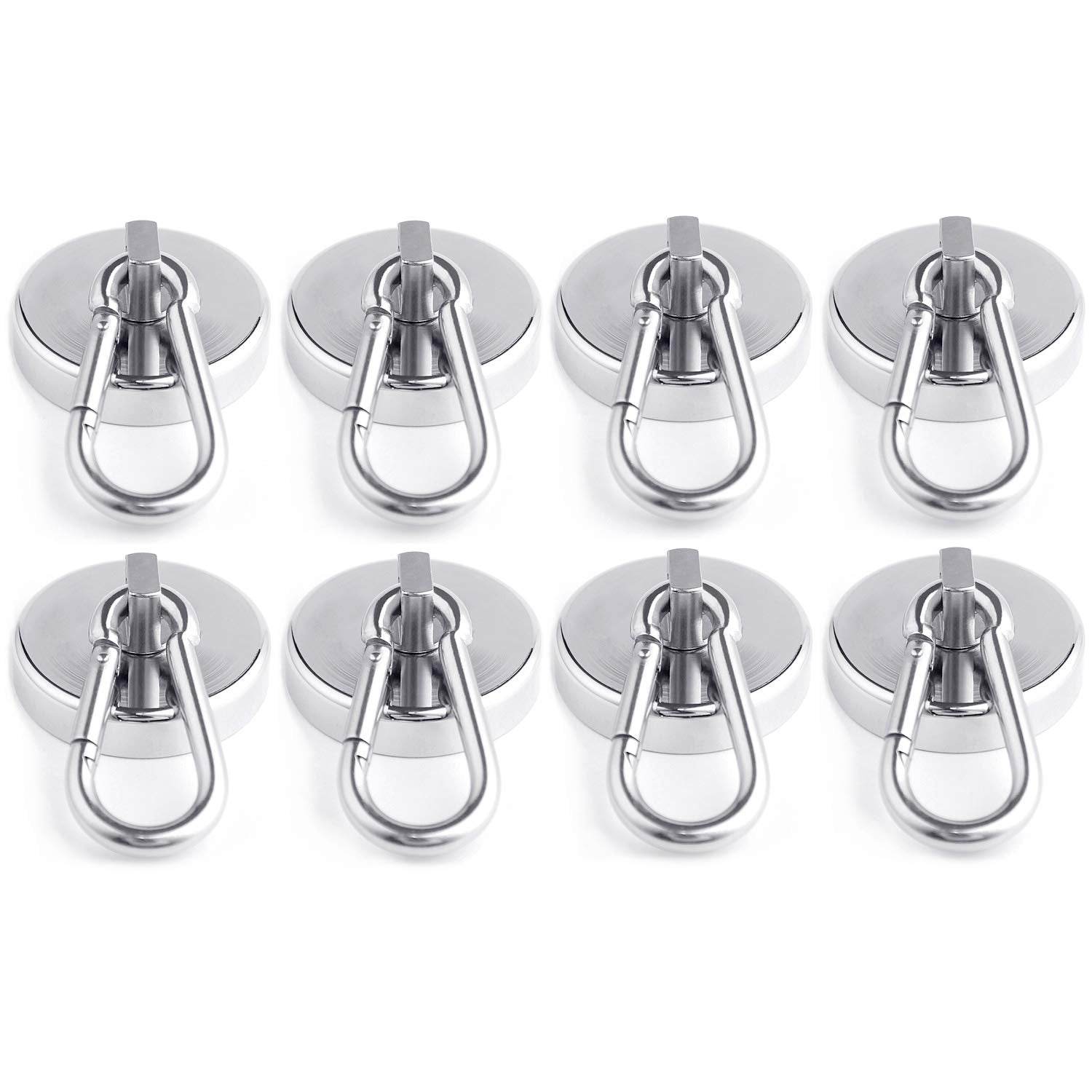 Magnetic Hooks 170lbs Heavy Duty Neodymium Carabiner Set