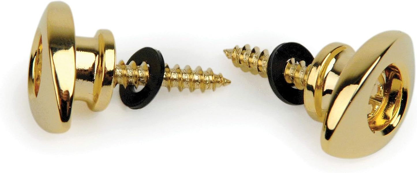 D'Addario Gold Large Elliptical End Pins - Enhanced Tone!