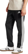 Men's Essentials 3-Stripes Fleece Open Hem Pants - Regular Fit
