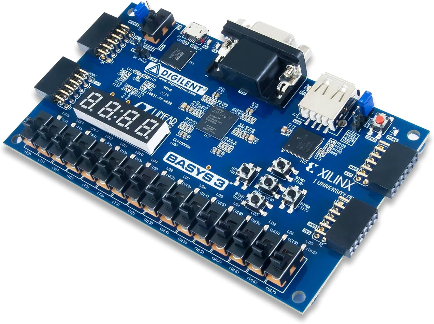 Digilent Basys 3 Artix-7 FPGA Trainer Board for Beginners