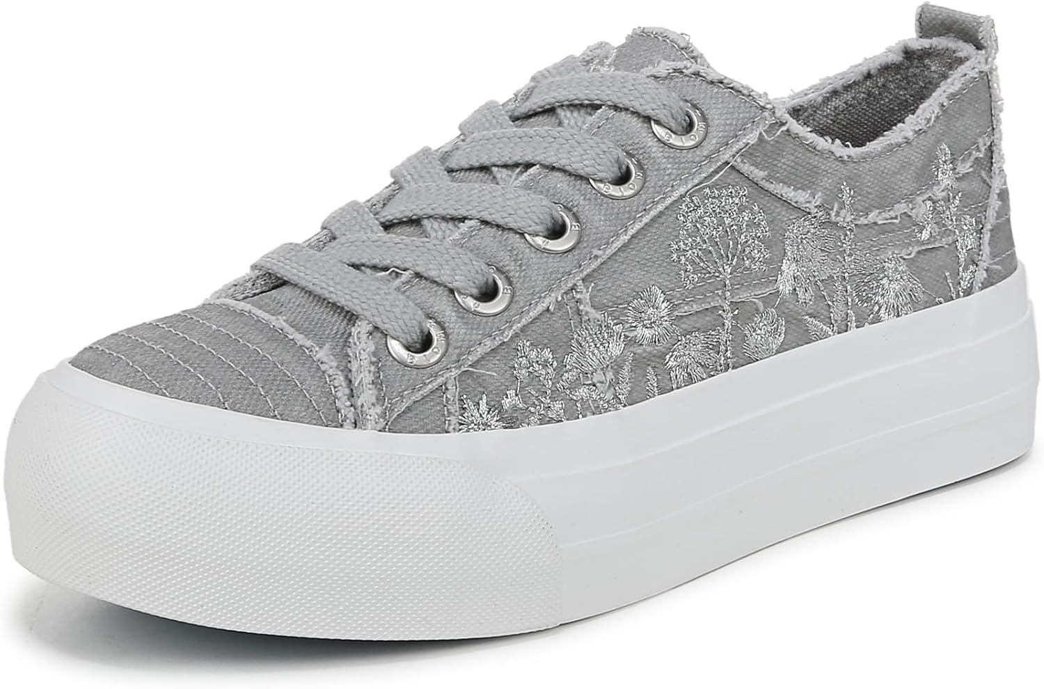 Blowfish Malibu Womens Sadie-Sun Embroidered Lace Up Sneakers