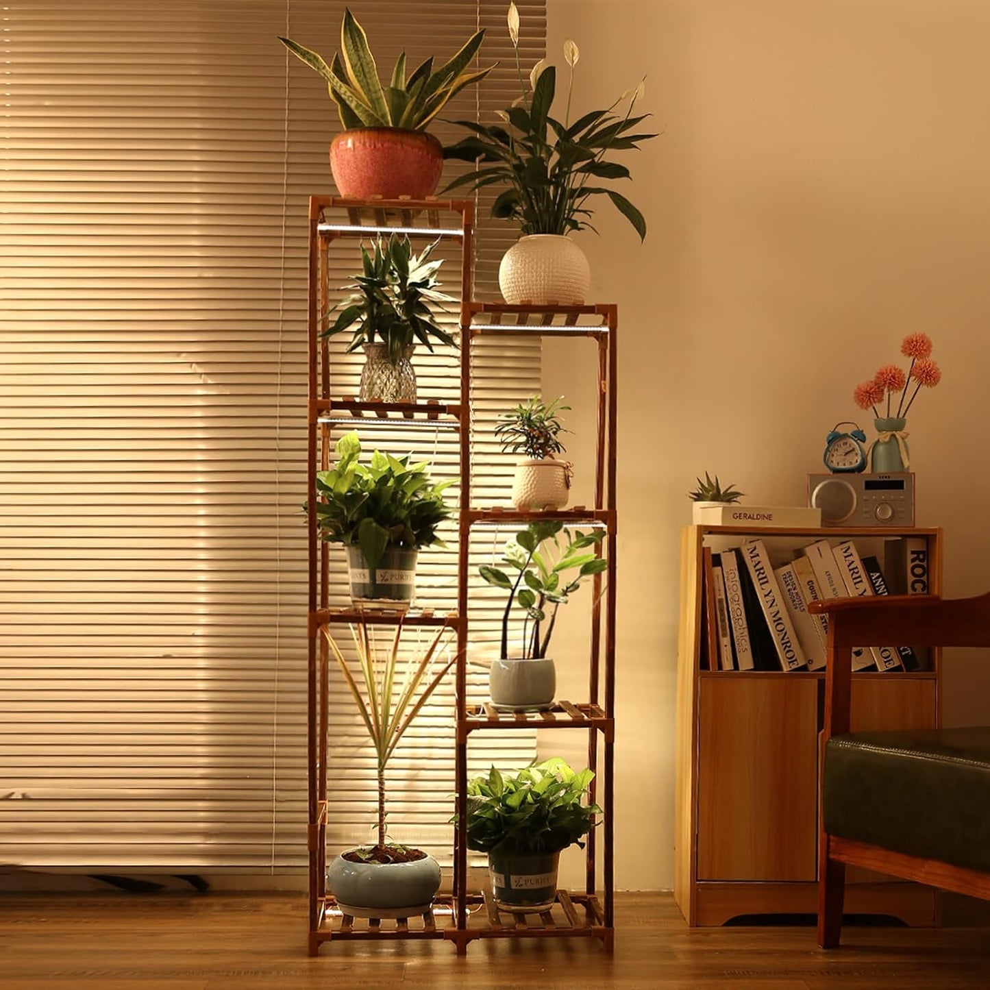 Plant Stand with Grow Light for Indoor Plants and Gardens