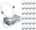 4 in LED Recessed Light 24 Pack - Ultra-Thin Dimmable Daylight