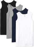 Boys Mix and Match Tank Top Pack - Soft Cotton Blend 4-Pack