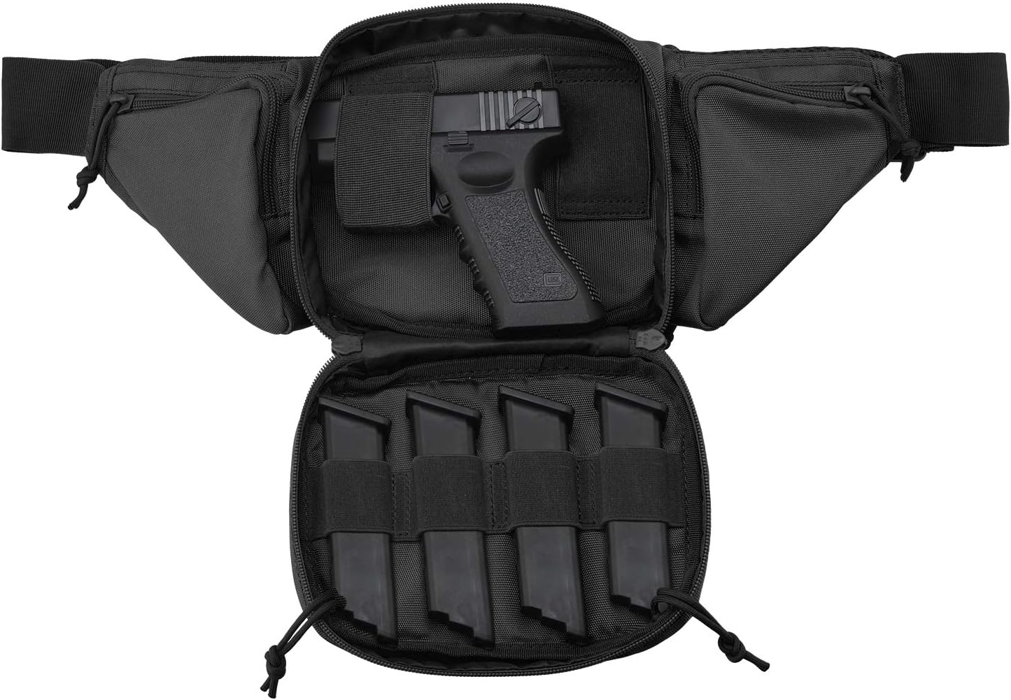Tactical Pistol Pouch Fanny Pack Holster for Various Handguns