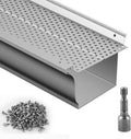 VEVOR Gutter Guard 5 in Width, 13 PCS 52 ft - Durable Aluminum Leaf