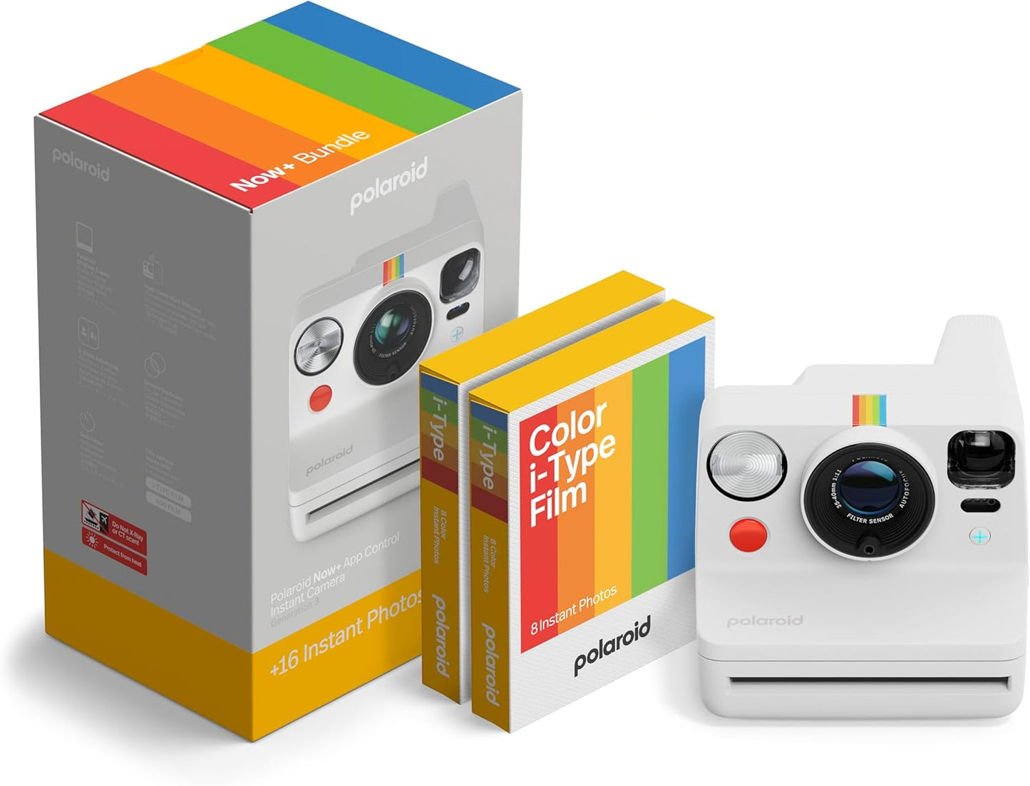 Polaroid Now+ Instant Camera with Bluetooth Control and Film