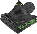 Garden Shade Cloth 70% 20 x 20 ft - Durable Sun Shade Net for Plants