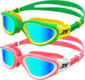 ZIONOR Kids Swim Goggles 2-Pack G1MINI Polarized - Clear, Comfortable