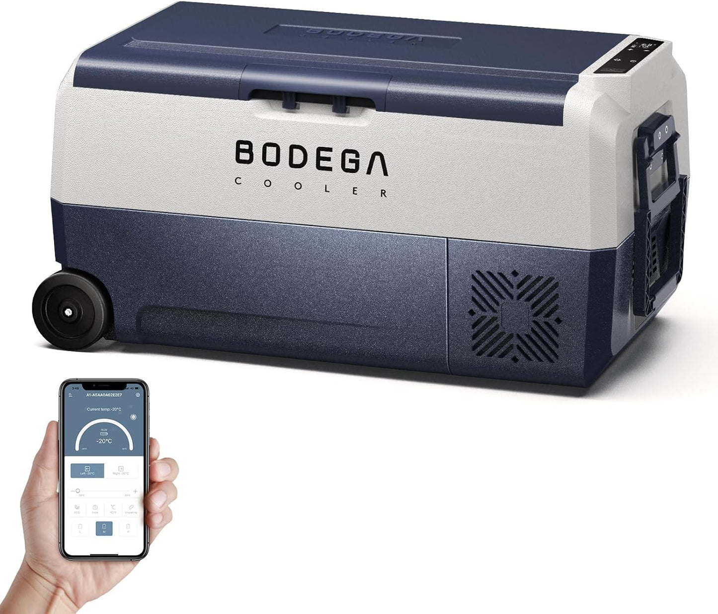 BODEGACOOLER 12 Volt Car Refrigerator for Travel and Camping