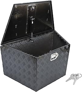 Gooeap 33inX19inX18in Black Heavy Duty Aluminum Tool Box