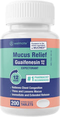 Mucus Relief Guaifenesin 600mg Tablets for Cough & Congestion