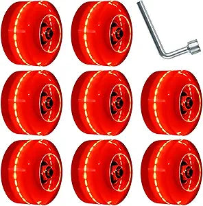 Light Up Roller Skate Wheels with Abec9 Bearings for Skating