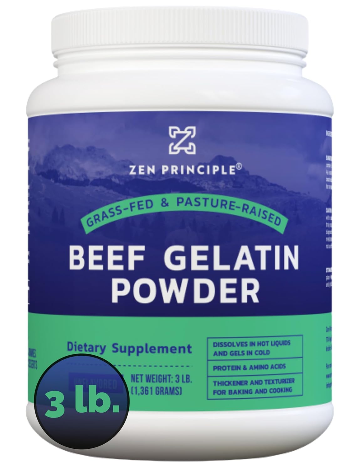 Grass-Fed Gelatin Powder for Healthy Hair, Skin, and Joints