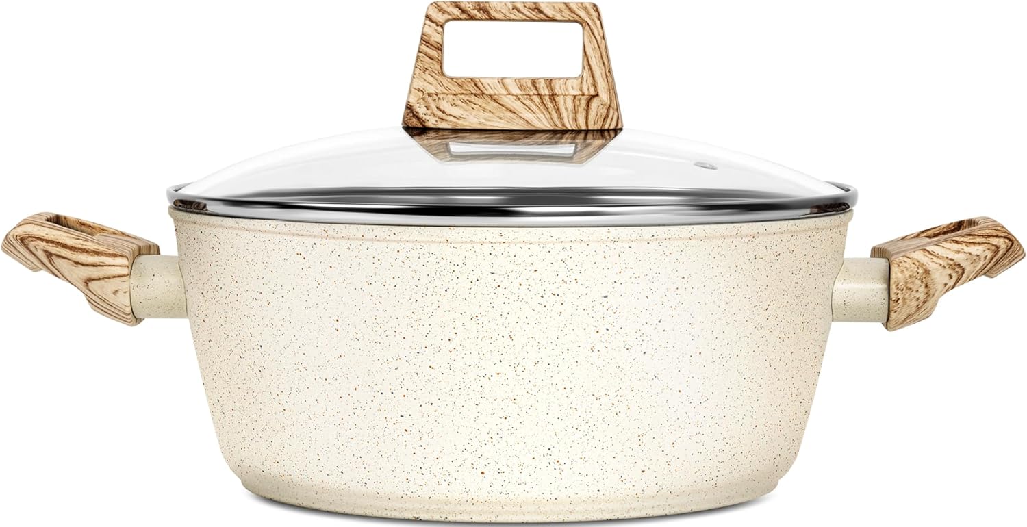 MICHELANGELO Nonstick Soup Pot with Lid for Healthy Cooking