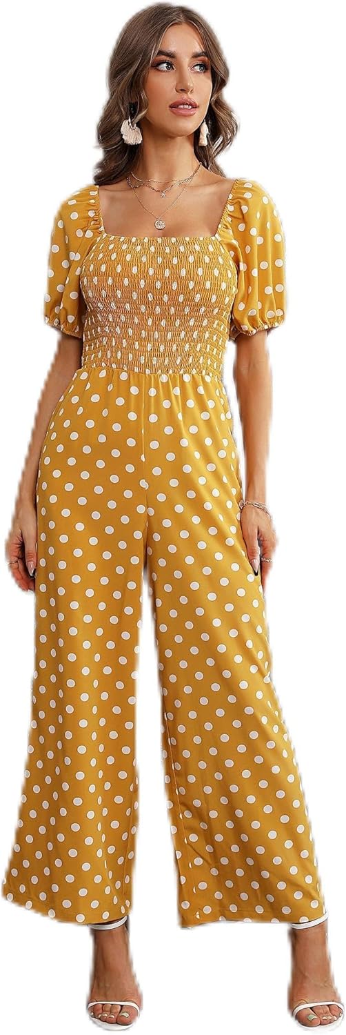 Floral Summer Jumpsuits for Women - Dressy Casual One Piece