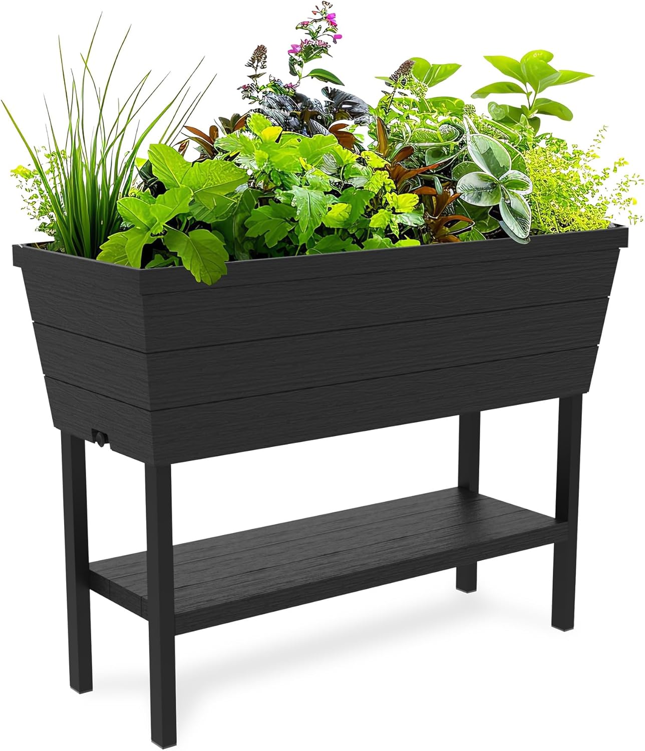 Keter Urban Bloomer Raised Garden Bed with Self Watering Gauge
