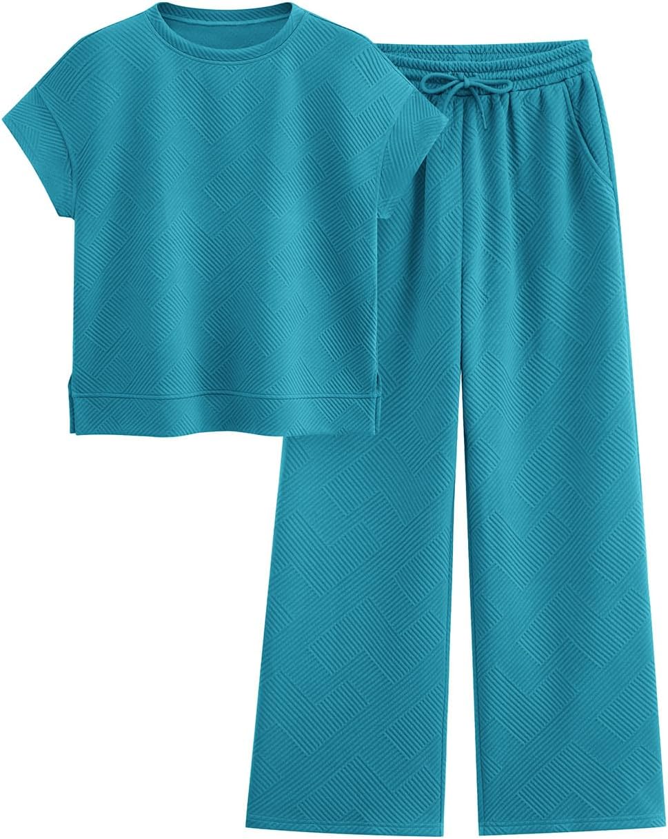 PRETTYGARDEN 2 Piece Outfits For Women Casual Tracksuit Set