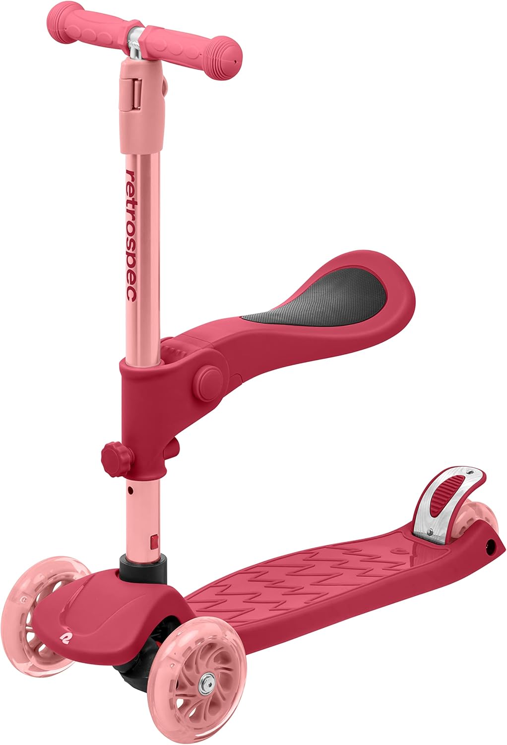 Retrospec Chipmunk Plus Kids Kick Scooter with LED Lights