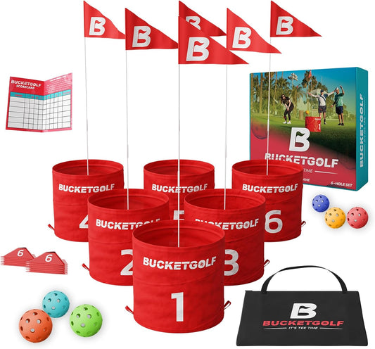 Portable 6 Hole Backyard Golf Fun!