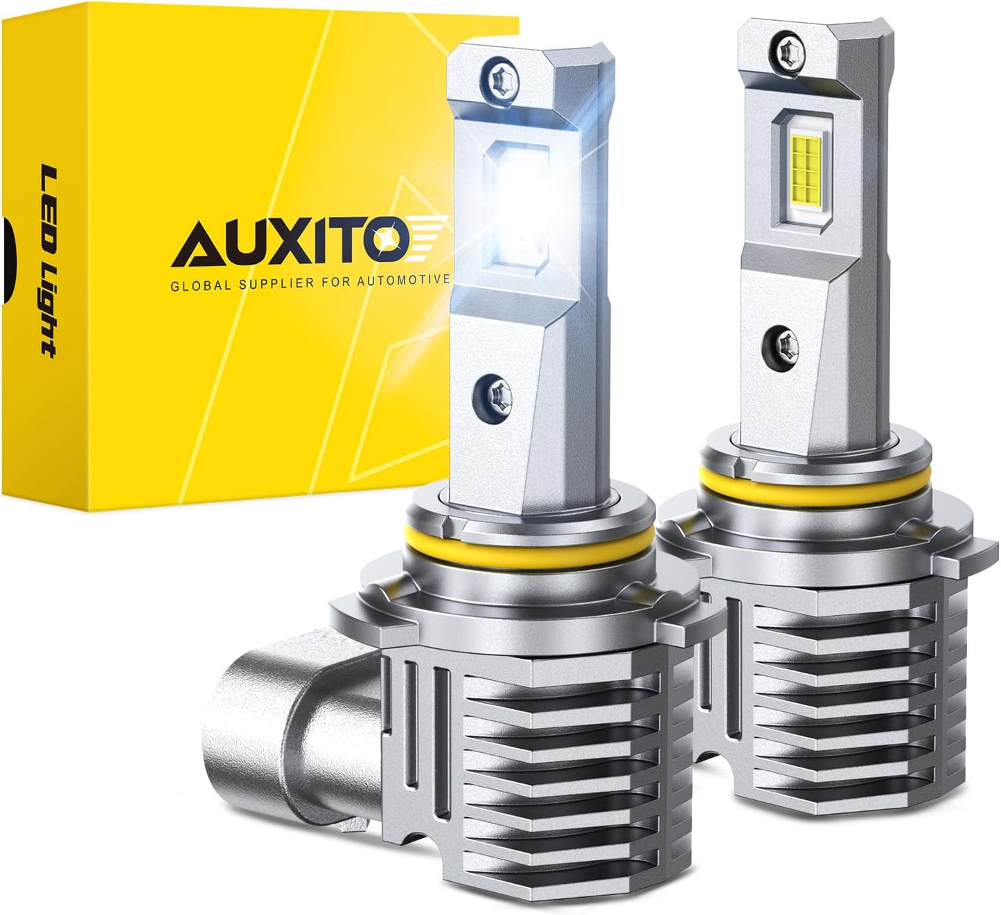 AUXITO 9005 Light Bulbs: 30000LM Cool White LED Fog Lights