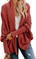 Women's Oversized Chunky Knit Cardigan - Cozy Fall Wrap