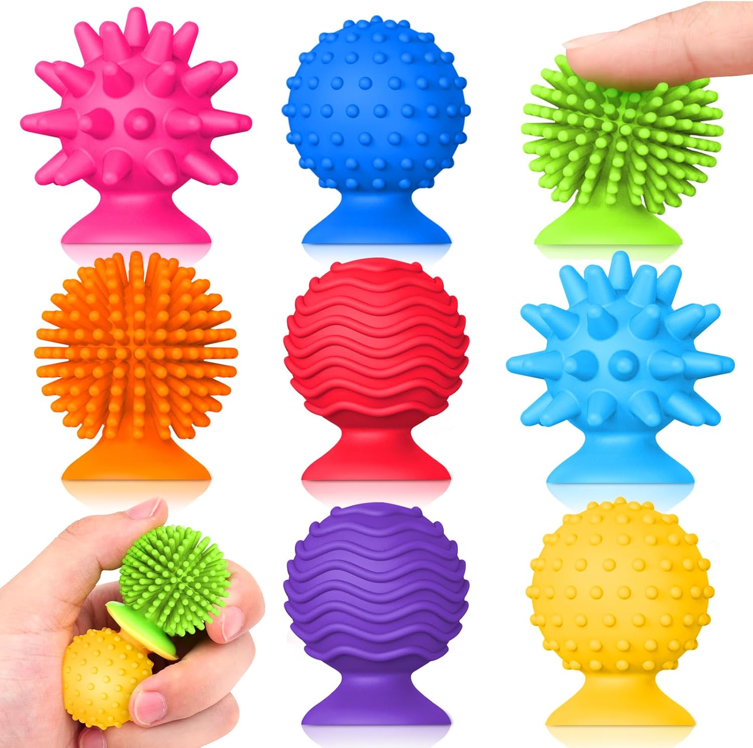 Squishy Suction Cup Fidget Toys - Calm Down Kit
