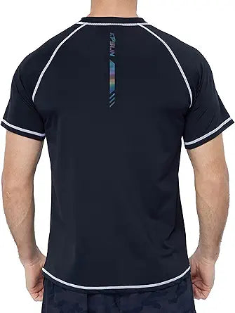 Men's Swim Shirts Short Sleeve Quick Dry UPF 50+ Sun Protection