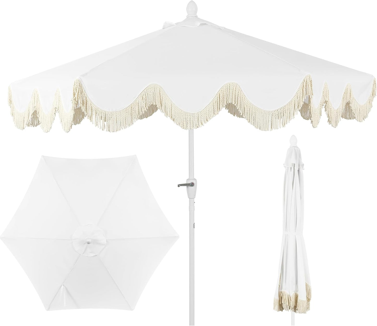Collins 9 ft Classic Cottage Tassel Market Patio Umbrella Review