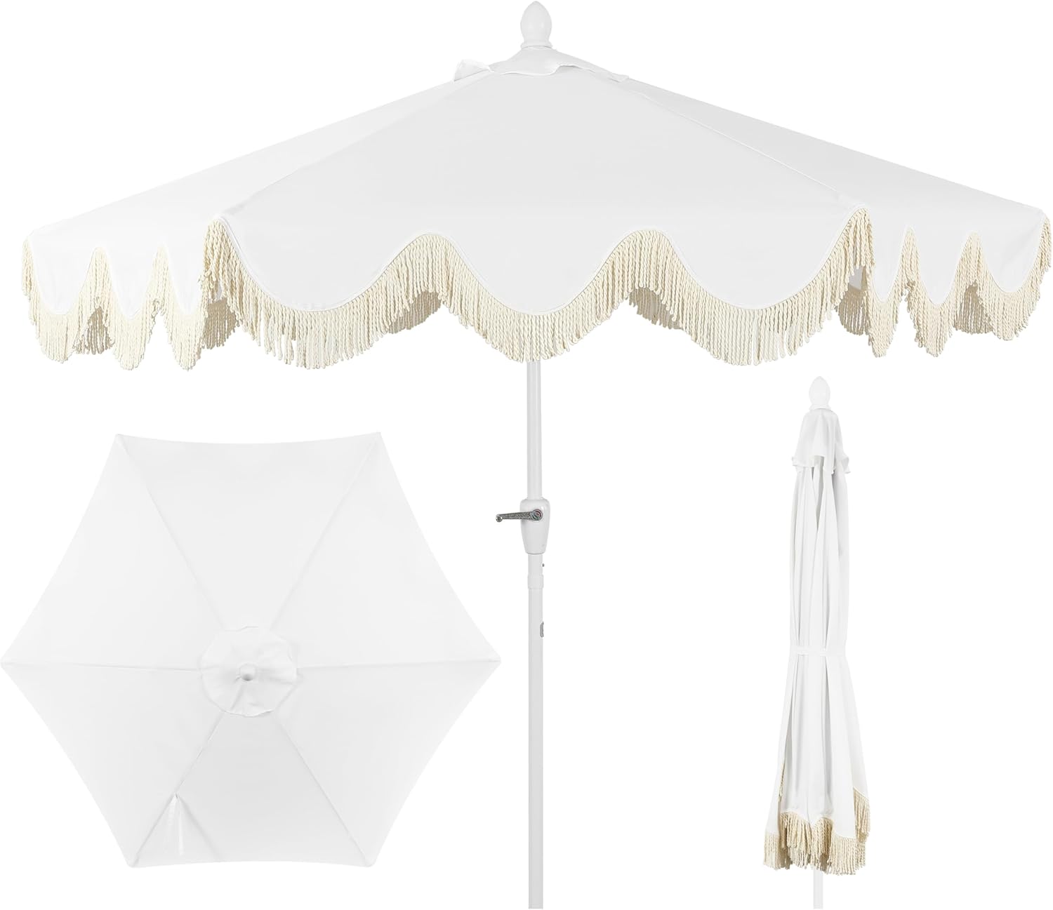 Collins 9 ft Classic Cottage Tassel Market Patio Umbrella Review
